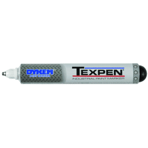 Texpen Medium Marker - Stainless Steel Ball Tip - White